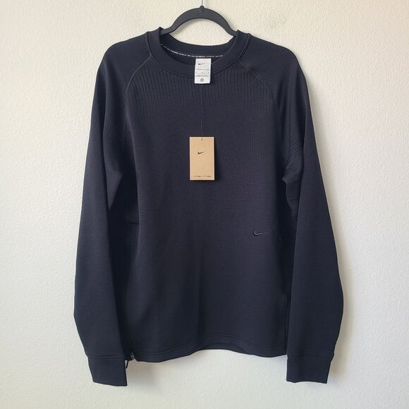 Nike A.P.S. Therma Fit Versatile Crew Top FN2973-010 Size M Black